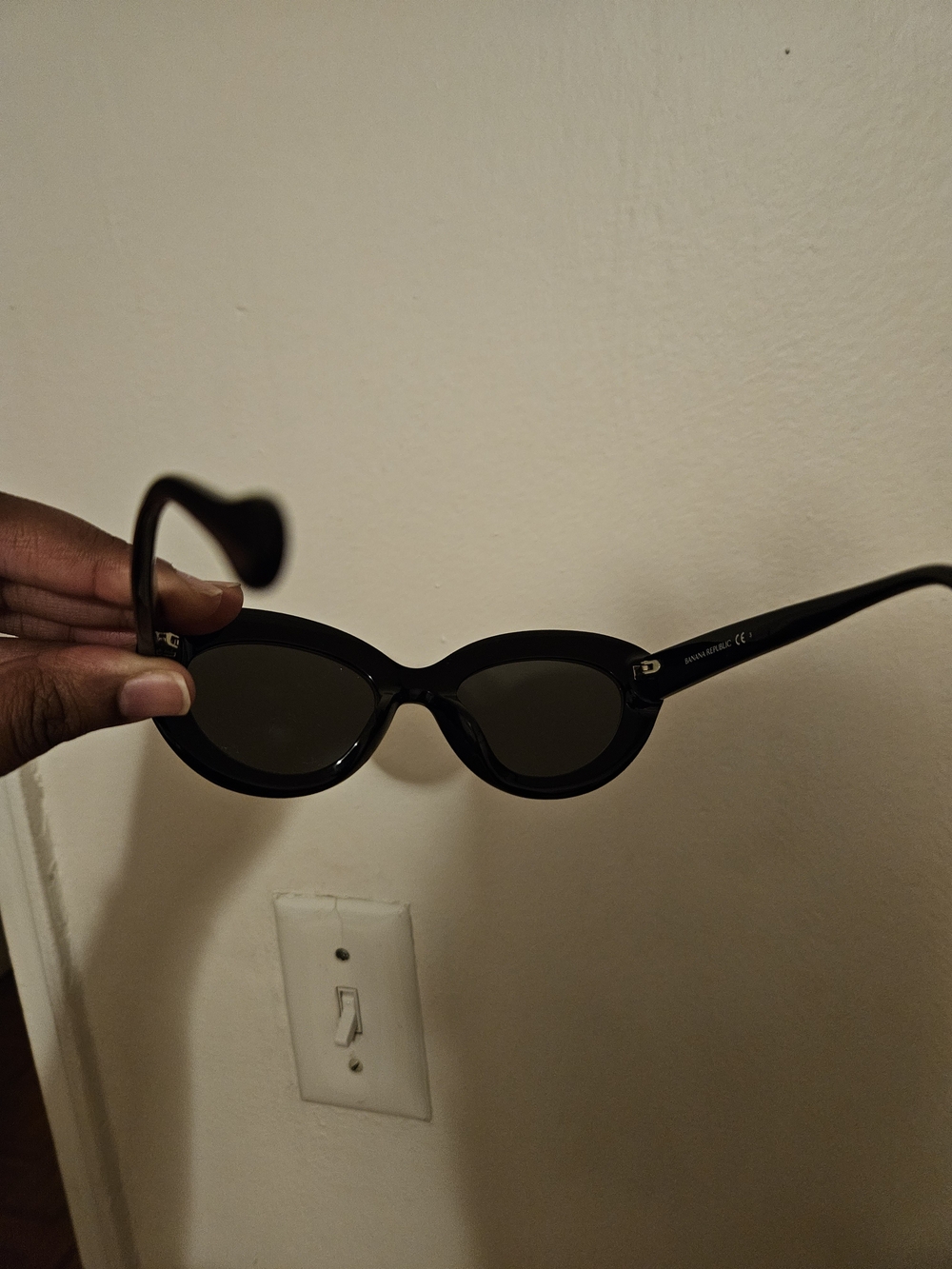 Banana Republic Black Oval Women's Sunglasses